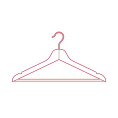 Objects Hangers Ikea Bumerang Hanger Line Tracing Svg Vector, Free Vectors File